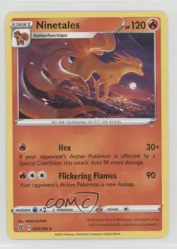 Ninetales Pokemon Sword & Shield Rebel Clash #025 - Image 1