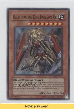 Beast Machine King Barbaros Ur (Super Rare) Unlimited #ANPR-EN097 2009 READ 0b2 - Image 1