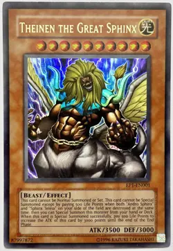 EP1-EN001 Theinen the Great Sphinx - Ultra Rare Unlimited Near Mint YuGiOh Card - Image 1