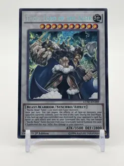Yu-Gi-Oh! Thor, Lord Of The Aesir Secret Rare 1st Edition LC5D-EN189 NM - Image 1