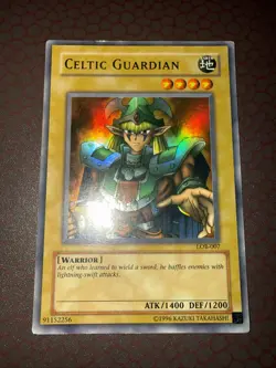 Yu-Gi-Oh! Celtic Guardian - LOB-007 - Super Rare- Unlimited Damaged! - Image 1