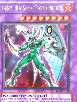 yugioh Elemental Hero Shining Phoenix Enforcer EOJ-EN033 Unl Ed Ultra Rare NM - Image 2