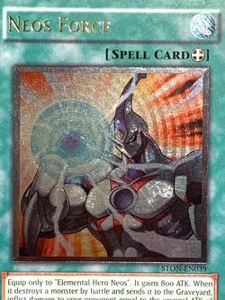 yugioh Neos Force STON-EN039 Unlimited Ed Ultimate Rare near mint! - Image 2