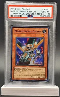 YUGIOH TU03-EN003 MORPHTRONIC CELFON SUPER RARE HOLO FOIL PSA 10 GEM MINT - Image 1