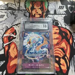 2025 ONE PIECE JPN FOUR NEW EMPERORS #P-099 MONKEY D. LUFFY CGC 10 GEM MINT - Image 1