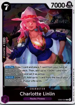 Charlotte Linlin R Extra Booster: One Piece Heroines Edition EB03-034 NM - Image 1
