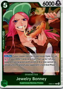 Jewelry Bonney R Extra Booster: One Piece Heroines Edition EB03-017 NM - Image 1