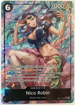 Nico Robin OP12-087 Legacy of the Master SR Foil Alternate Art One Piece - Image 1