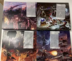 Final Fantasy Scene Box Art Cards And easel 4 Sets - Image 1