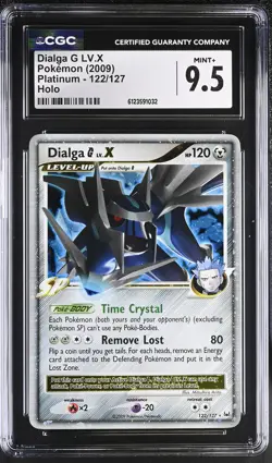 CGC 9.5 MINT+ Dialga G LV.X 2009 Platinum 122/127 Holo Pokemon Card - Image 1