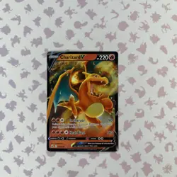 Pokemon TCG Charizard v Crown Zenith Holo Ultra Rare Card 018/159 - Image 1