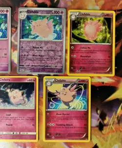 Clefable Modern To Vintage Pokemon Card Lot NM - LP - Image 3