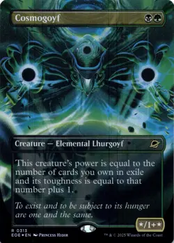 Cosmogoyf FOIL BORDERLESS Edge of Eternities Magic MTG NM - Image 1
