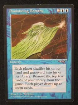 MTG DIMINISHING RETURNS Blue Sorcery ALLIANCES - Image 1