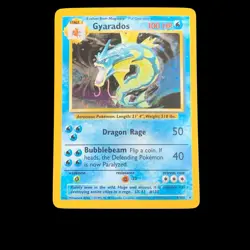 1999 Pokemon Base Set GYRADOS #6/102 HOLO Rare LP - Image 1