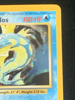 1999 Pokemon Base Set GYRADOS #6/102 HOLO Rare LP - Image 3