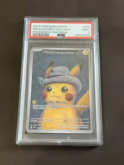 2023 POKEMON SVP EN PIKACHU/GREY FELT HAT POKEMON X VAN GOH 9 PSA MINT AUTHENTIC - Image 2