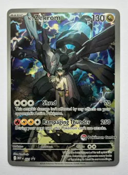 Pokemon N's Zekrom 031 Pokemon Center Exclusive Mega Evolution Promo Holo NM - Image 1