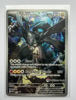 Pokemon N's Zekrom 031 Pokemon Center Exclusive Mega Evolution Promo Holo NM - Image 3