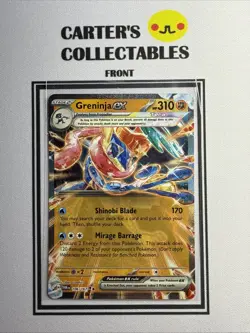 Pokemon TCG Greninja ex Scarlet & Violet-Twilight Masquerade 106/167 Holo Double - Image 1