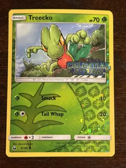 Pokemon Treecko 8/168 - Stamped Promo - Reverse Holo - Celestial Storm - LP - Image 1