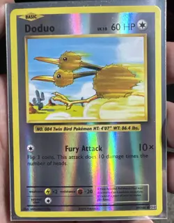 2016 POKEMON Doduo #69/108 Reverse Holo XY - Evolutions NM clean. - Image 1