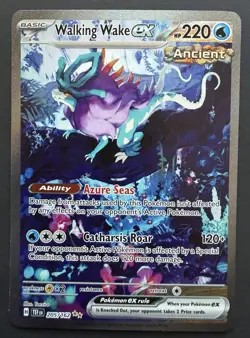 Walking Wake EX 205/162 - Temporal Forces - Pokemon NM/M - Image 1