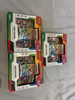 Pokemon TCG: First Partner Illustration Collection Series 1 x3 (New & Sealed) - Image 1