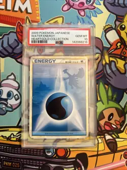 2009 Japanese Pokemon HGSS Water Energy (Lugia) PSA 10 - Image 1