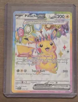 Pokemon TCG Surging Sparks Pikachu EX 219/191 Full Art Ultra Rare NM - Image 1