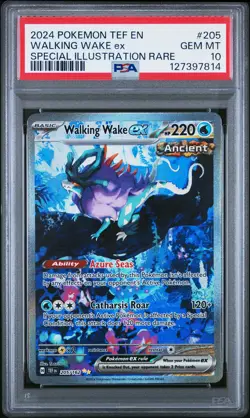 2024 POKEMON TEF EN-TEMPORAL FORCES #205 WALKING WAKE EX PSA 10 - Image 1
