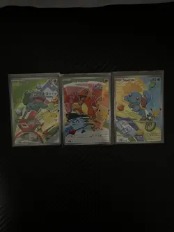 Pokemon First Partner Illustration Collection Series One-Kanto Starters - Image 1