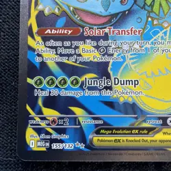 Pokemon Mega Venusaur EX 155/132 Mega Evolution Ultra Rare - Image 5