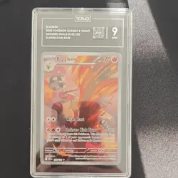 Pokemon Blaziken 192/182 Destined Rivals Illustration Rare TAG Graded 9 - Image 1