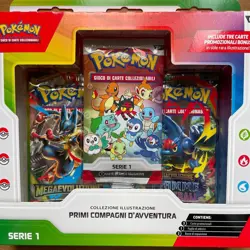 Pokemon Collezione Illustrazione Primi Compagni d’Avventura Serie 1 Italiano New - Image 1