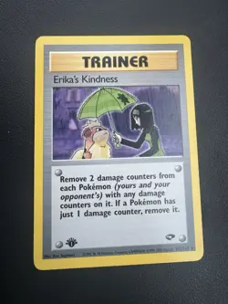 POKEMON TCG ERIKA’S KINDNESS 103/132 GYM CHALLENGE 1ST EDITION RARE!! - Image 1