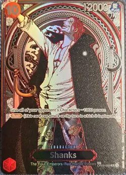 Shanks - OP09-004 (SP) (Silver) - Carrying On His Will (OP13) One Piece English - Image 1