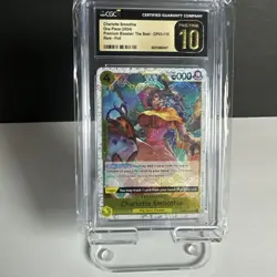One Piece 2024 Charlotte Smoothie OP03-110 CGC Pristine 10 Rare Foil - Image 1