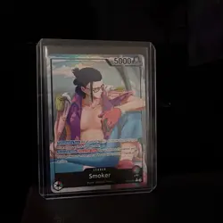 Smoker OP10-001 Alternate Alt Art Leader Parallel One Piece Card Game TCG NM - Image 1