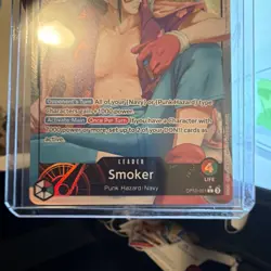 Smoker OP10-001 Alternate Alt Art Leader Parallel One Piece Card Game TCG NM - Image 3
