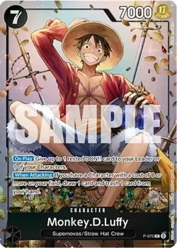 Monkey.D.Luffy (Tin Pack Set Vol. 2) Promo One Piece Promotion Cards P-075 - Image 1