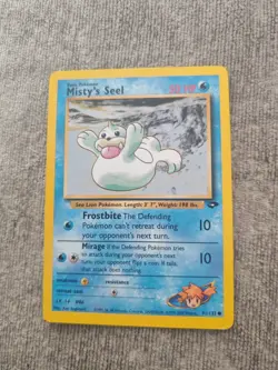 Misty's Seel Pokemon Card 91/132 Gym Challenge Set Common - LP WOTC Vintage TCG - Image 1