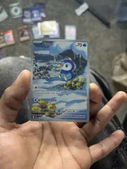 Pokemon Piplup 098/094 Me02: Phantasmal Flames Illustration Rare Holo Card - Image 1