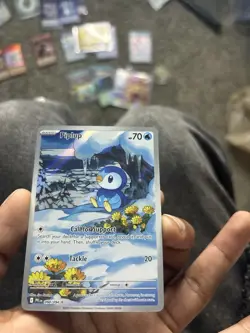 Pokemon Piplup 098/094 Me02: Phantasmal Flames Illustration Rare Holo Card - Image 5