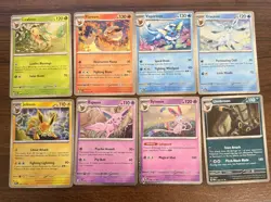 Pokemon Prismatic Evolutions Costco Mini Tin Cosmos Promo Cards Set of 8 - NM - Image 1