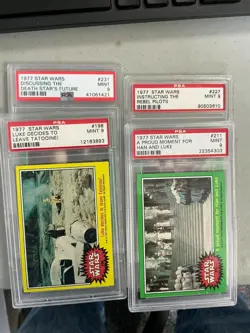 Lot of (4) 1977 Topps Star Wars PSA 9 Cards - Image 1