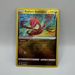 Pokemon Radiant Eternatus Radiant Rare 105/159 Crown Zenith Holo Card 2023 - Image 1