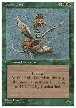 Cockatrice - Near Mint MTG 4th Edition - Image 1