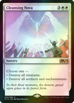 MTG Cleansing Nova Foil ** Core Set 2019 ** English - Image 1