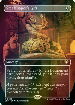 MTG Steelshaper's Gift Borderless Foil ** Commander Masters ** English - Image 1